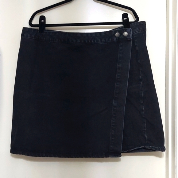 Dresses & Skirts - Denim wrap mini skirt